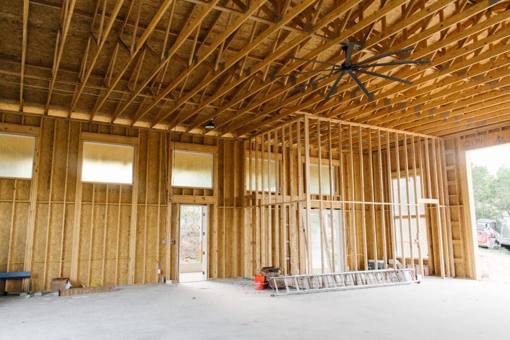 Custom home exterior by Ridge Rock Builders in Texas Hill Country