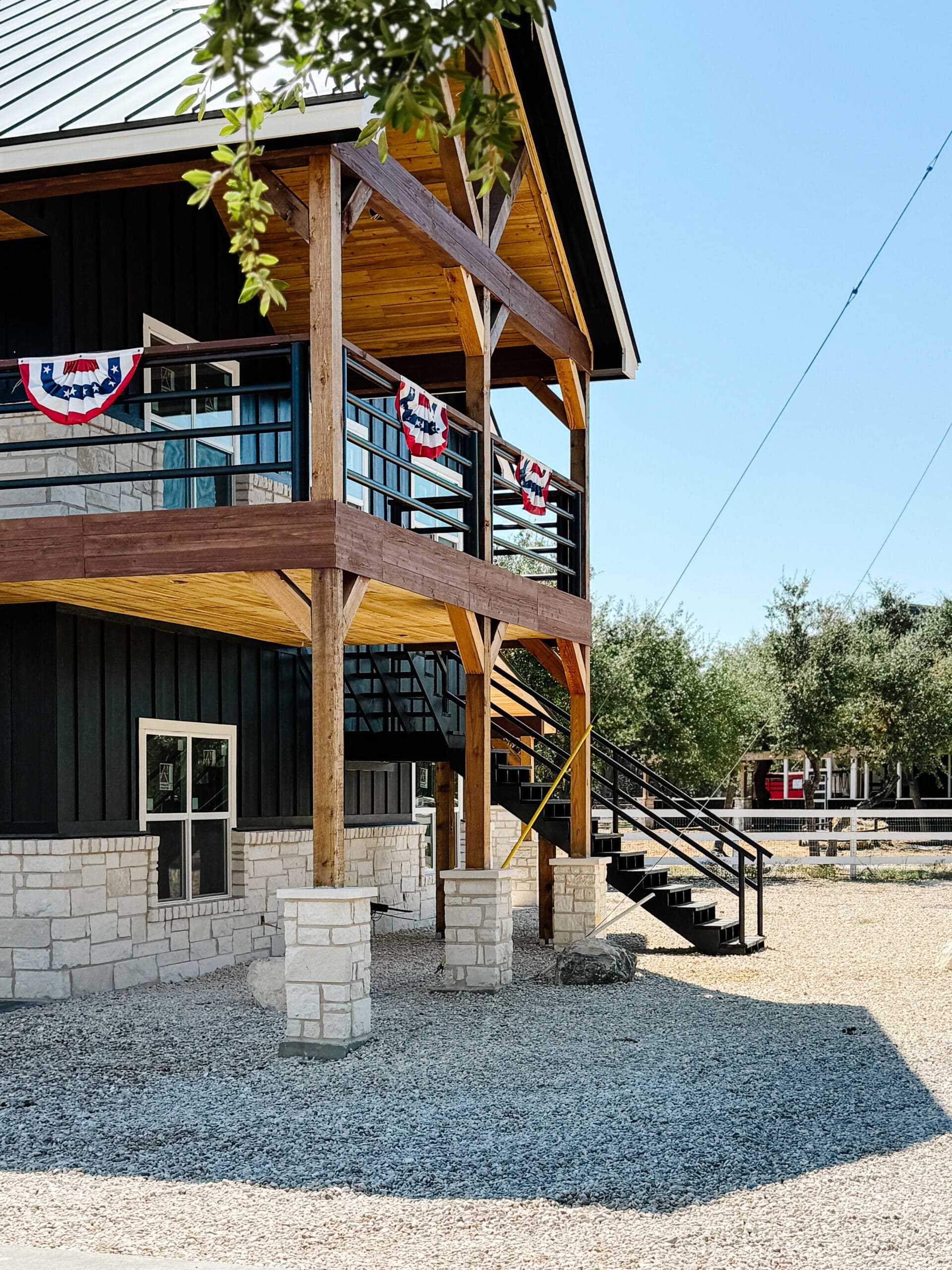 Custom home exterior by Ridge Rock Builders in Texas Hill Country
