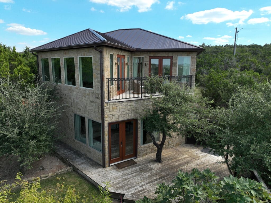 Custom home construction project in Dripping Springs TX by Ridge Rock Builders