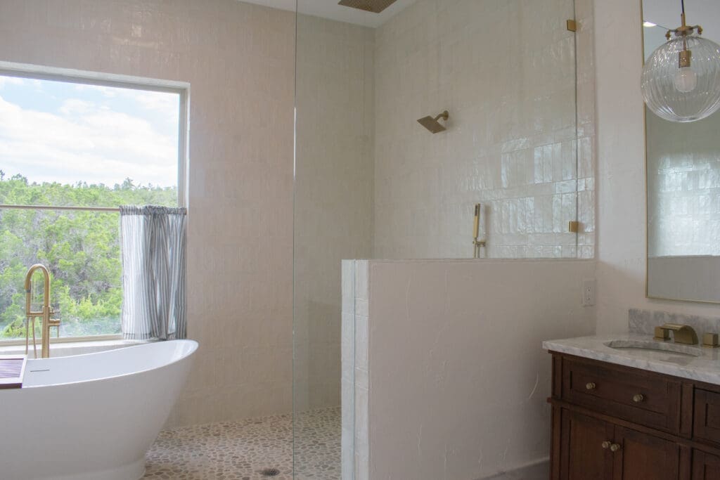 Custom home under construction in Dripping Springs TX by Ridge Rock Builders