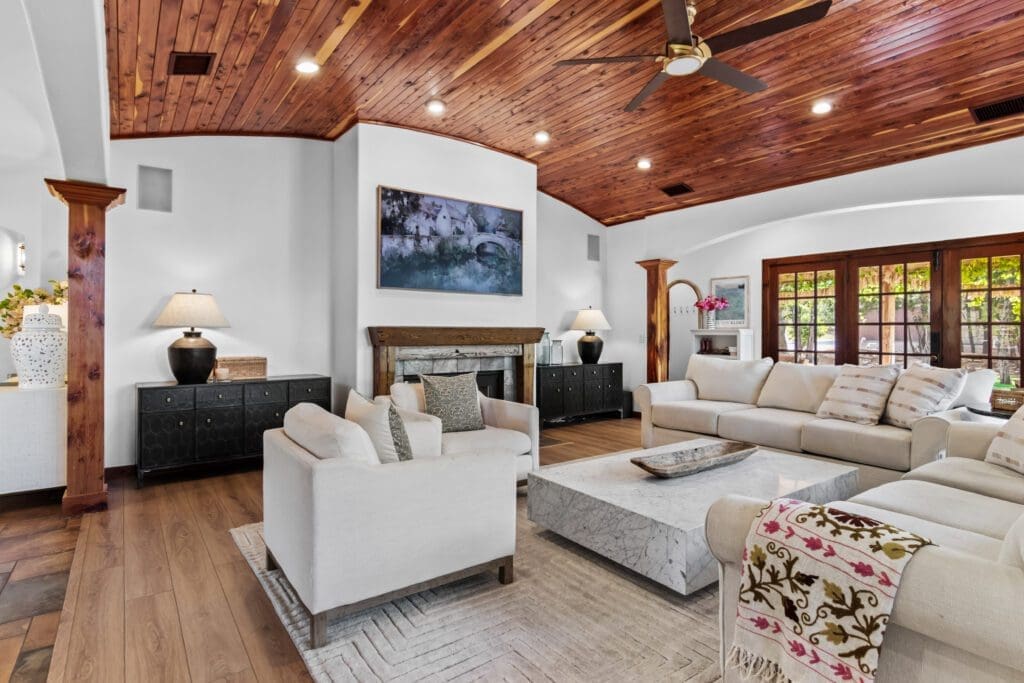 Custom home interior in Dripping Springs TX by Ridge Rock Builders