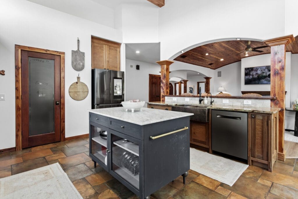 Custom home interior in Dripping Springs TX by Ridge Rock Builders