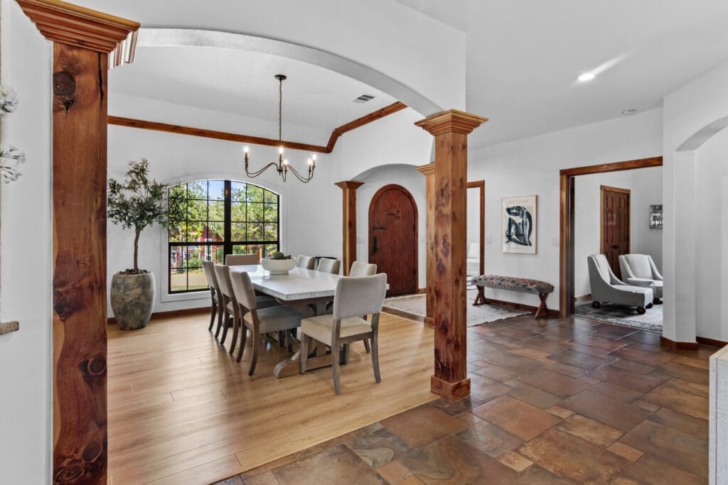 Custom home interior in Dripping Springs TX by Ridge Rock Builders