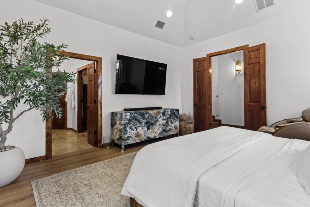 Custom home interior room in Dripping Springs TX by Ridge Rock Builders