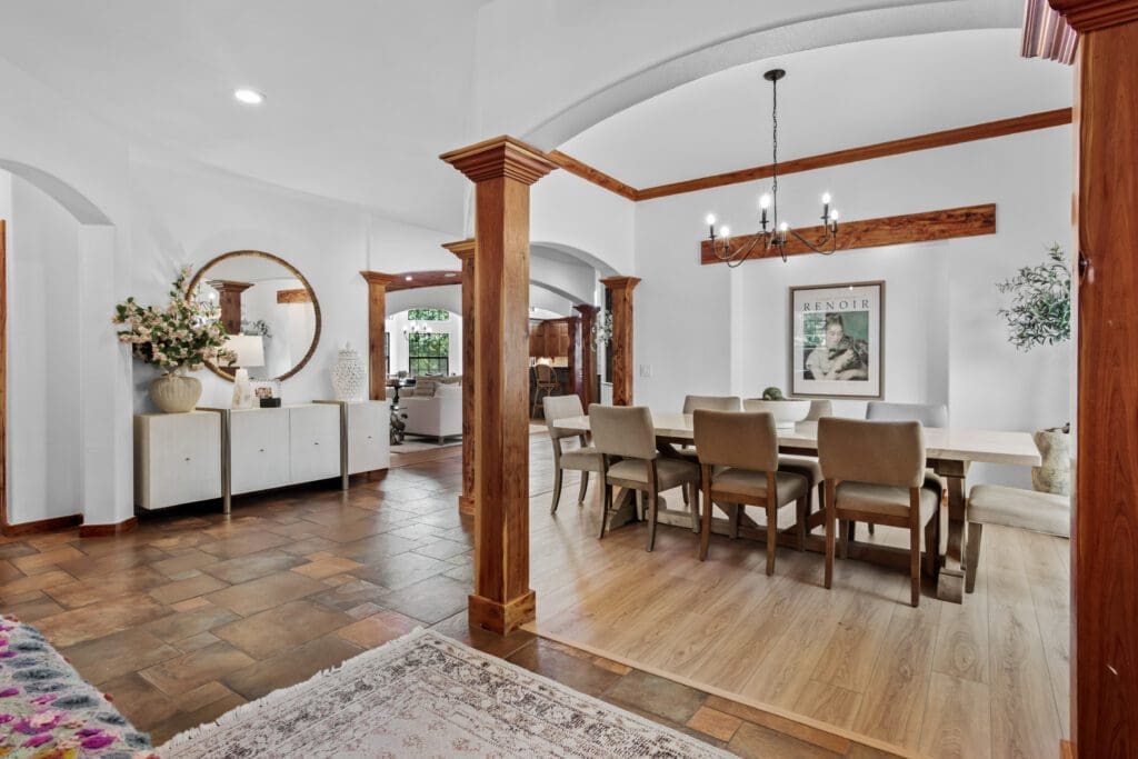 Custom home interior in Dripping Springs TX by Ridge Rock Builders
