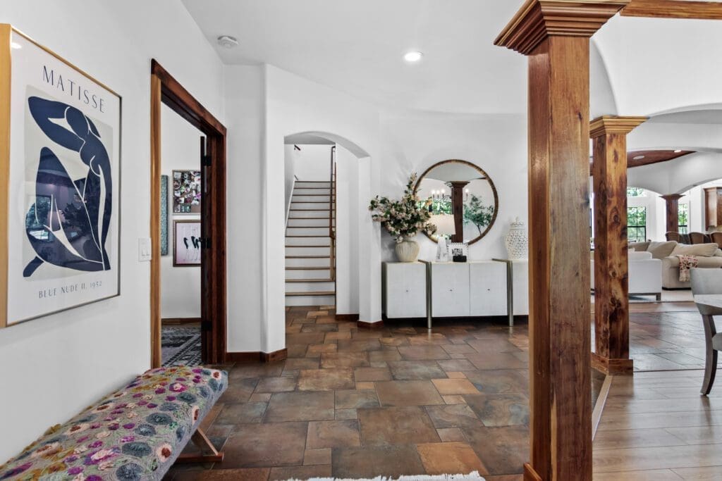 Custom home interior in Dripping Springs TX by Ridge Rock Builders